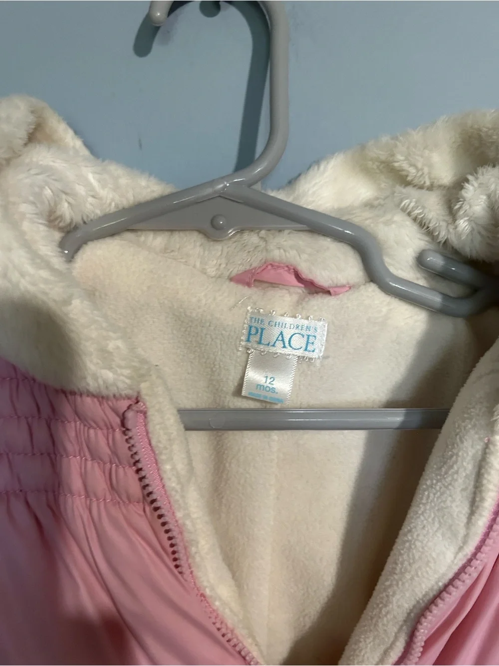 The Children's Place Pink Hooded Baby Snowsuit with Mittens & Booties